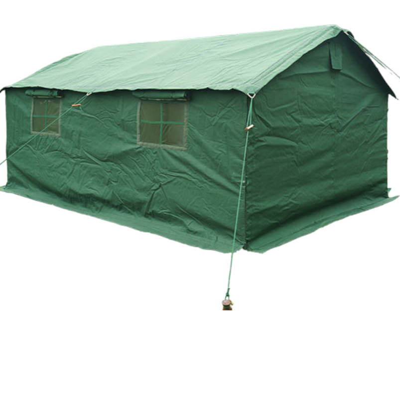 3 x 4 m Canvas Tent Round Pole (9ft x 13ft)