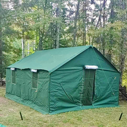 5x4m Canvas Tent Round Pole (16 ft x 13ft)