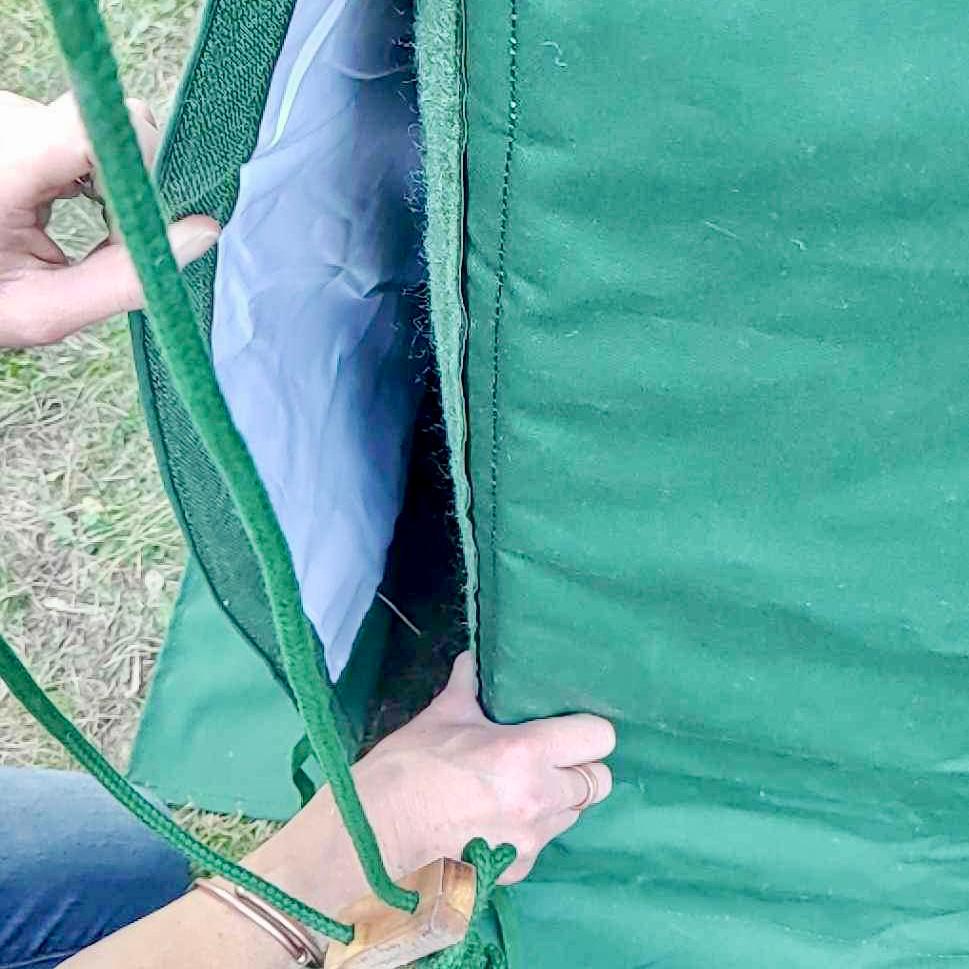 3 x 4 m Canvas Tent Round Pole (9ft x 13ft)